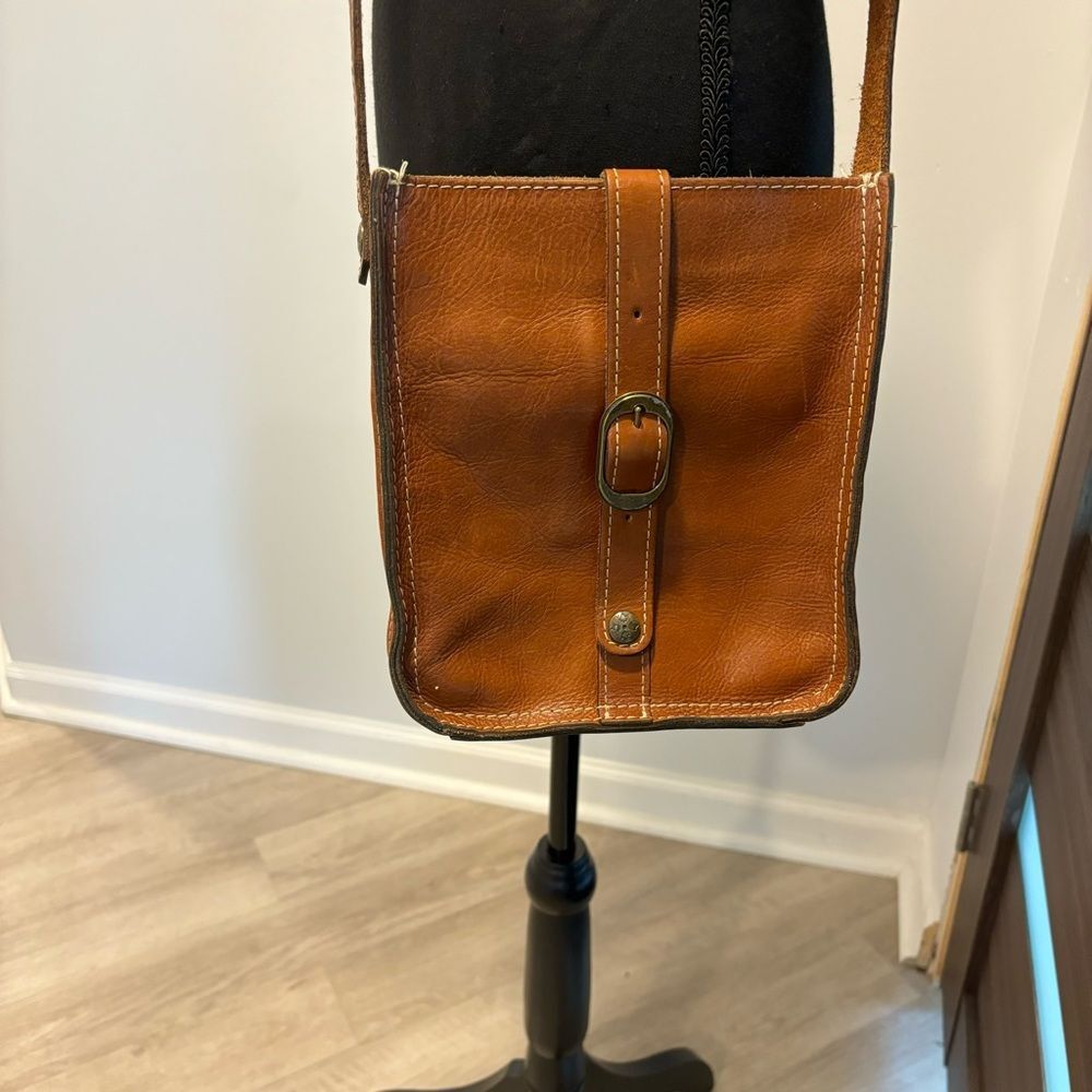 Patricia Nash Venzia Vintage Leather Pouch Bag